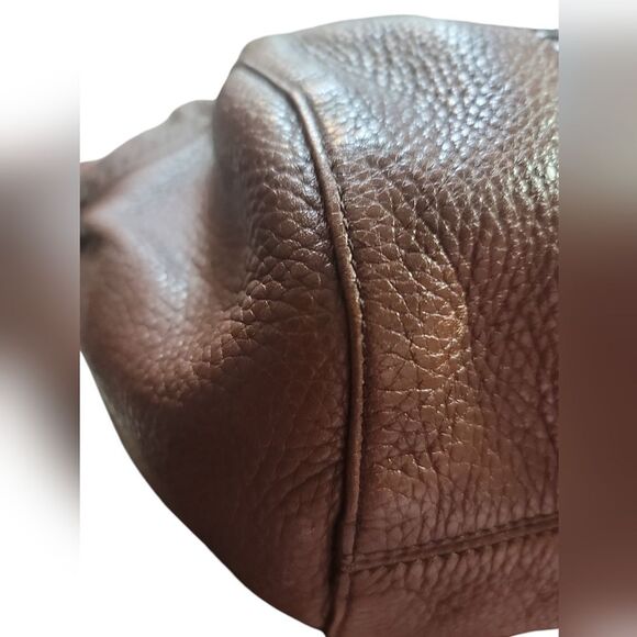 Brighton MESA Hand-Stitched Western style   Leather Silver Studded Shoulder Bag - Picture 8 of 12